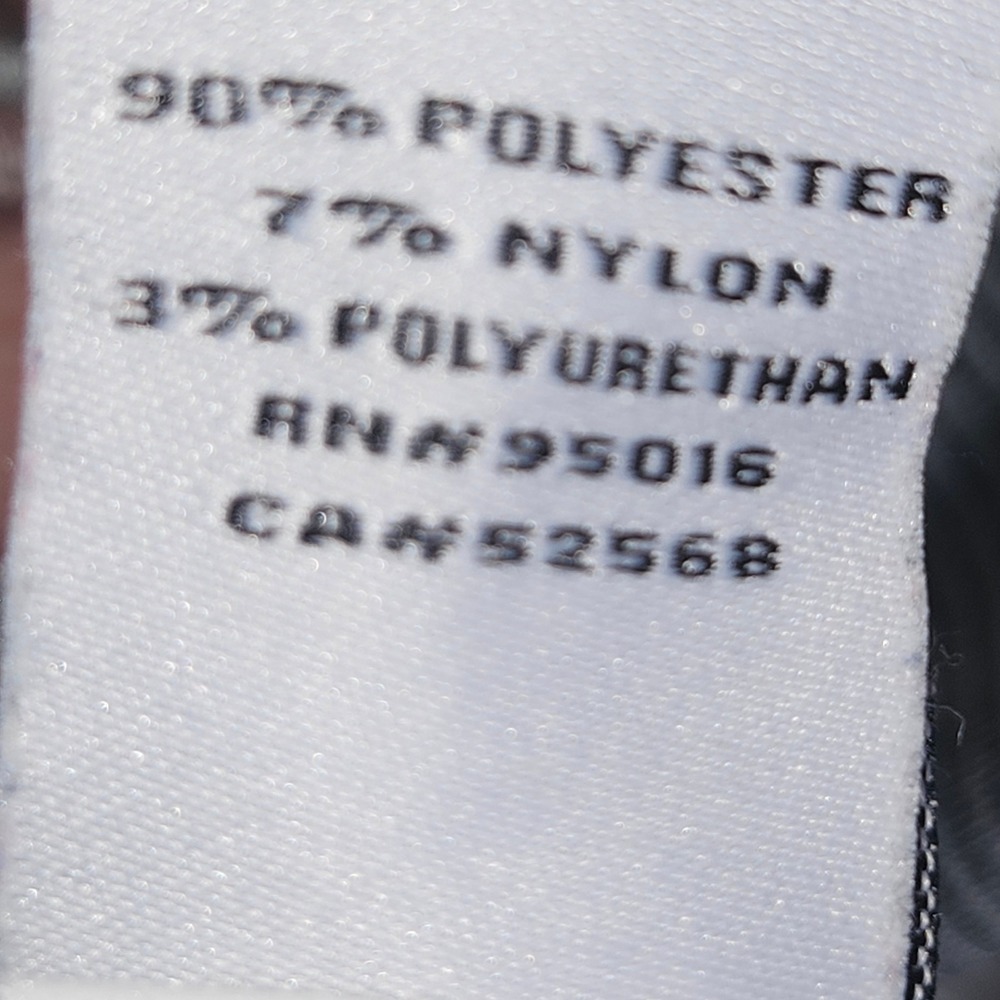 Straight Down Performance Mens Large Gray Striped… - image 6